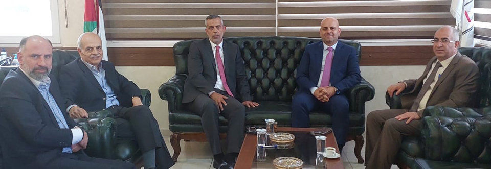 بحث افاق التعاون المشترك بين الطرفين وتطبيق القوانين والانظمة ذات العلاقة محور اللقاء المشترك للرئيس التنفيذي للاتحاد  ونقيب المحامين الأردنيين